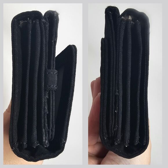 Kipling Teddi Wallet Black Organizer Snap Credit Card Trifold Continental 7.5x4" - Picture 7 of 16